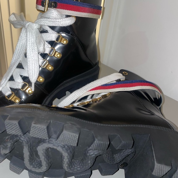 Leather Ankle Boots with Sylvie Web - Picture 3 of 3